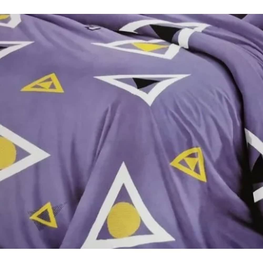 Juego De S&aacute;banas 2 Plazas Morado 4 Piezas image number 1.0