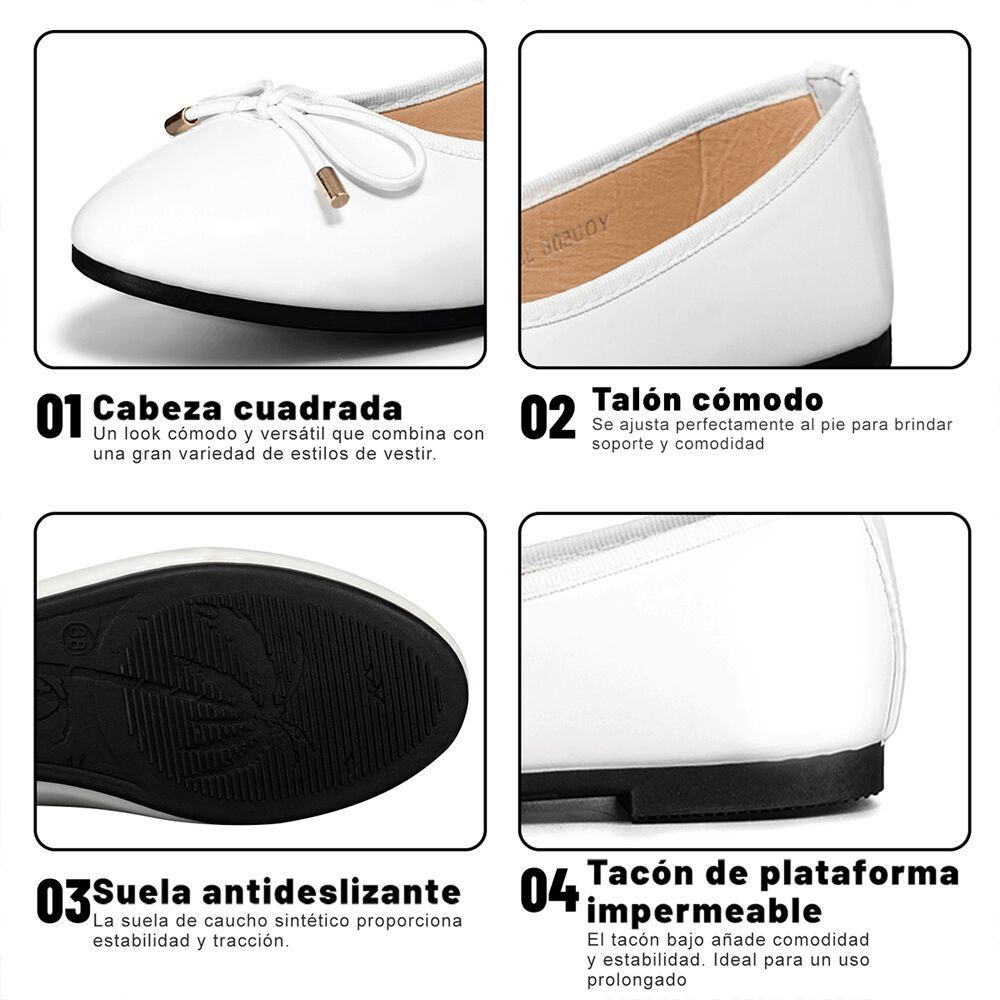 Ballerina Casual Charol Mujer Elegante Weide You506 image number 8.0