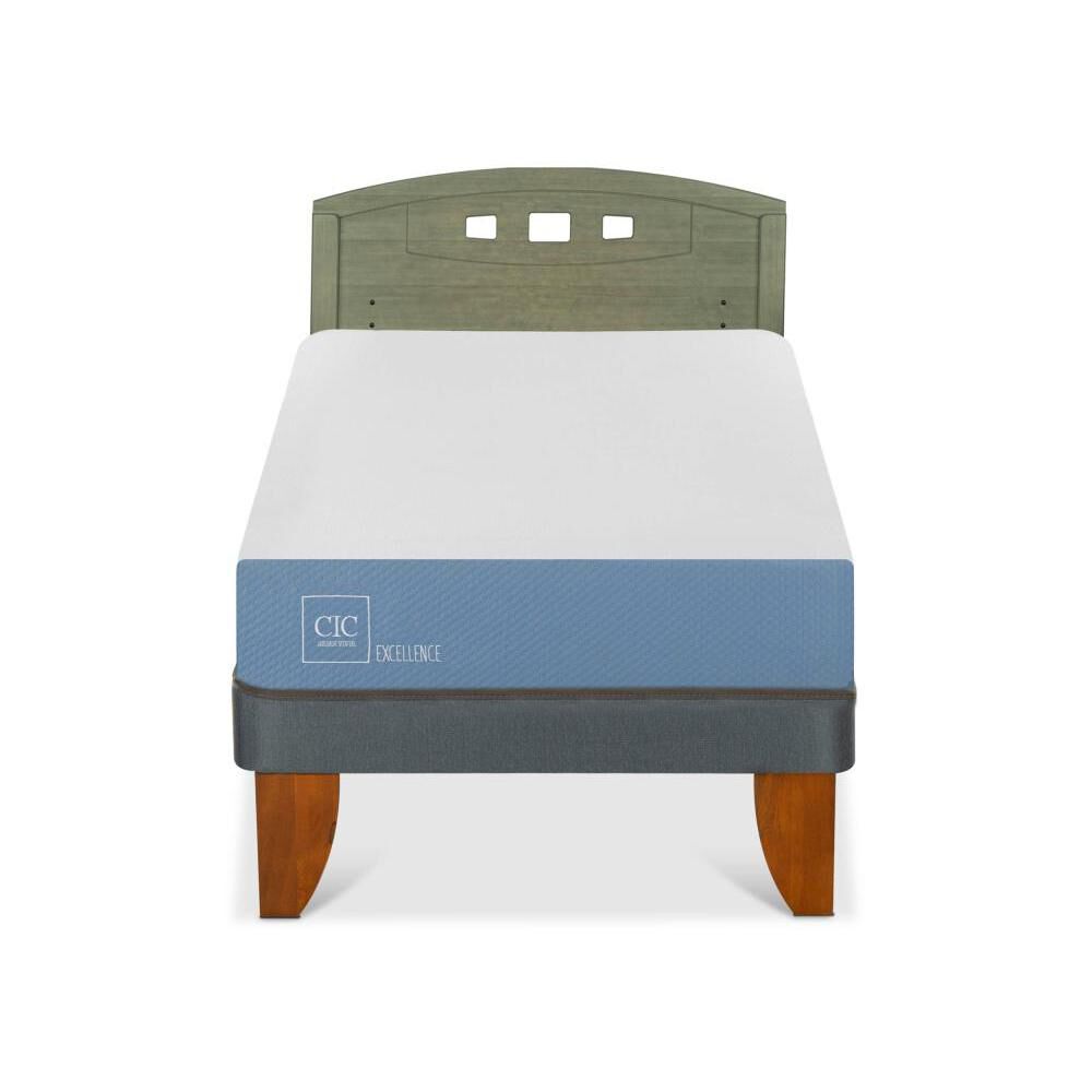 Cama Europea Cic Excellence / 1 Plaza / Base Normal + Respaldo image number 0.0