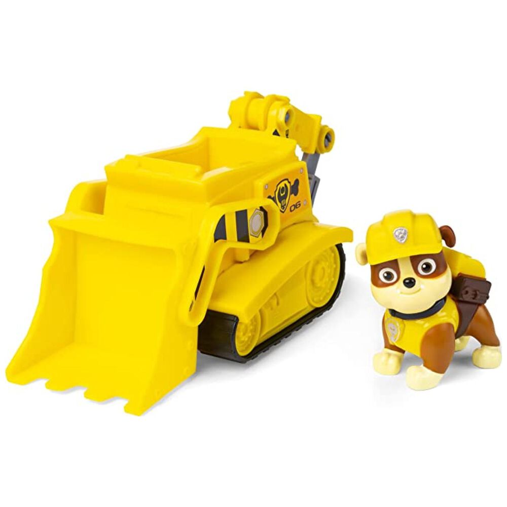 Juguete Rubble Bulldozer Amarillo Friccion Paw Patrol Nickelodeon image number 2.0