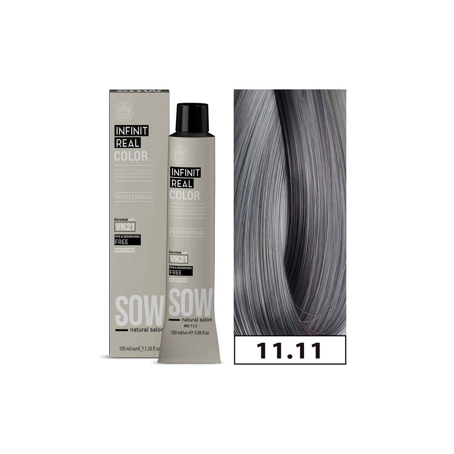 Tintura Sow Vk21 Permanente Sin Amoniaco 100ml + Oxidante image number 0.0