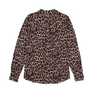 Blusa B&aacute;sica Media Tapeta Manga Larga Cuello V Mujer Kimera