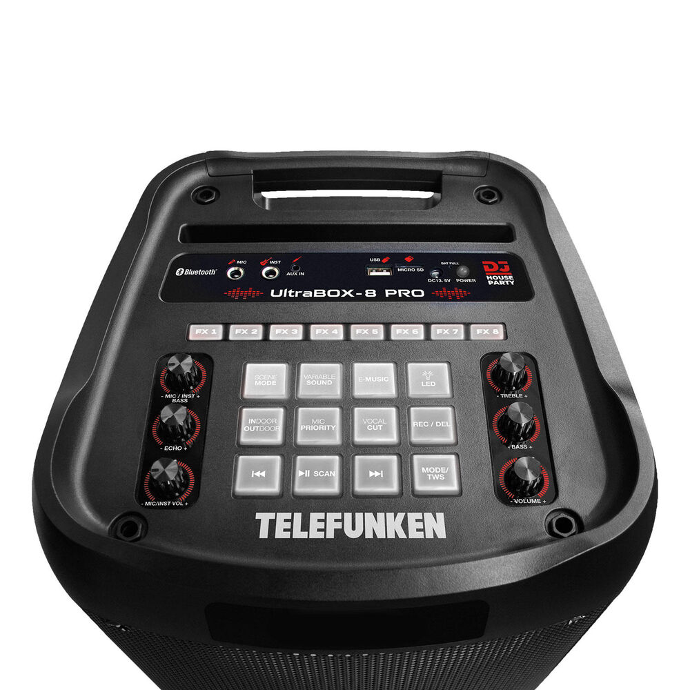 Parlante Portatil Con Batería Telefunken Ultrabox 8 Pro image number 2.0