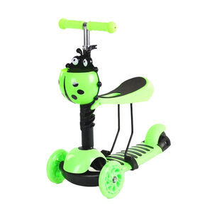 Scooter Monopat&iacute;n 3 En 1 Y Ruedas Con Luces Led