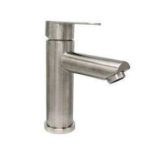 Monomando Llave Grifo Para Lavatorio Modelo Vermont Marca Pmb Color Acero Inox