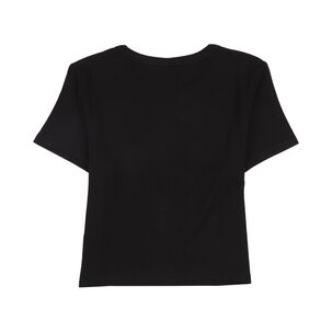 Polera Crop Manga Corta Cuello Redondo Mujer Freedom