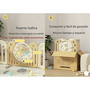 Corral Beb&eacute; 153x160cm Con Accesorios Lubabycas