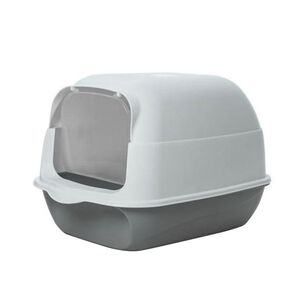 Arenero Para Gatos Cerrado Con Pala Gris