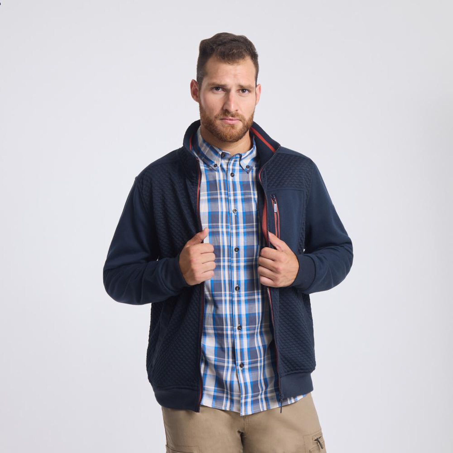 Poler&oacute;n Liso Regular Cuello Alto Hombre Peroe image number 0.0