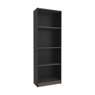 Estante Organizador 3 Niveles Negro Y Caf&eacute; 180,6x62,8x29,9 Cm