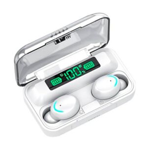 Audífonos In-ear Gamer Inalámbricos Blanco Con Luz Led