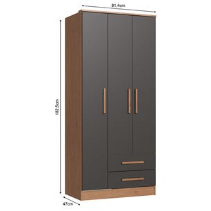 Cl&oacute;set Vekka Home New Pequim / 3 Puertas / 2 Cajones