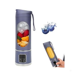 Licuadora Port&aacute;til Usb Vaso Jugos Batidos Morado