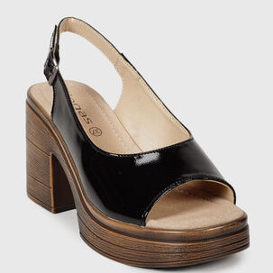 Sandalia Cuero Yanil Negro