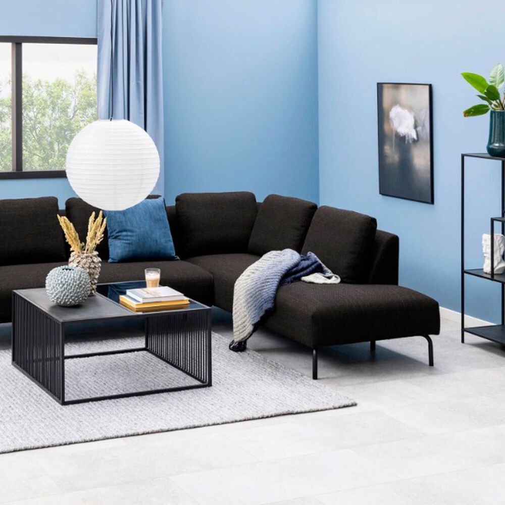 Mesa Elegante Estilo Enrejado Black Tope Vdirio Base Matlica image number 3.0