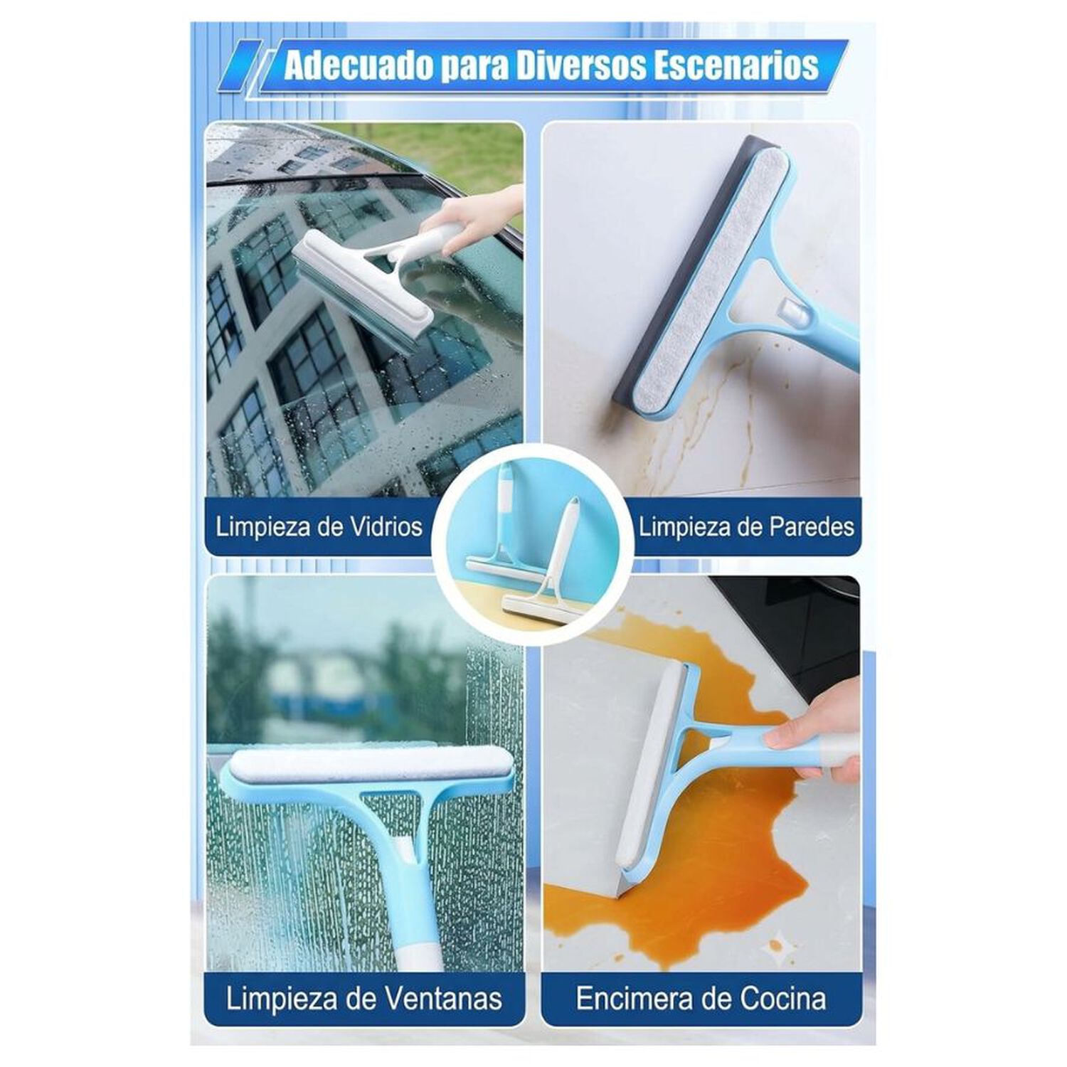 Limpia Vidrios 3 En 1 Limpiador De Ventana Auto Multiuso image number 3.0