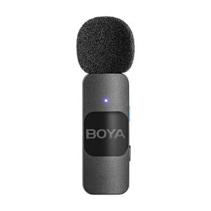 Boya Micr&oacute;fono Inal&aacute;mbrico 2.4ghz Lightning Ultra Compacto Y Portable