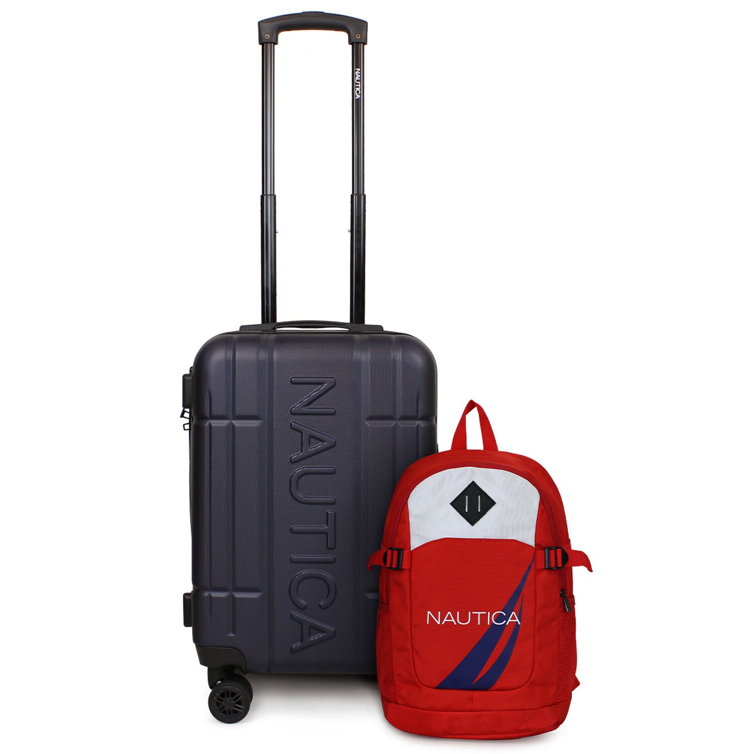 Pack Nautica Maleta Cabina Amsterdam Azul + Mochila Atlas Roja image number 0.0