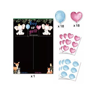 P&oacute;ster De Juego De Revelaci&oacute;n De G&eacute;nero Baby Shower
