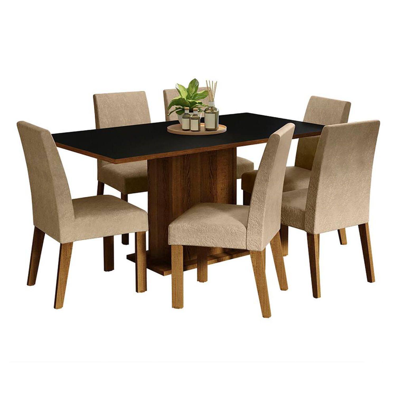 Juego De Comedor Vekkahome Suecia Fiore / 6 Sillas image number 6.0