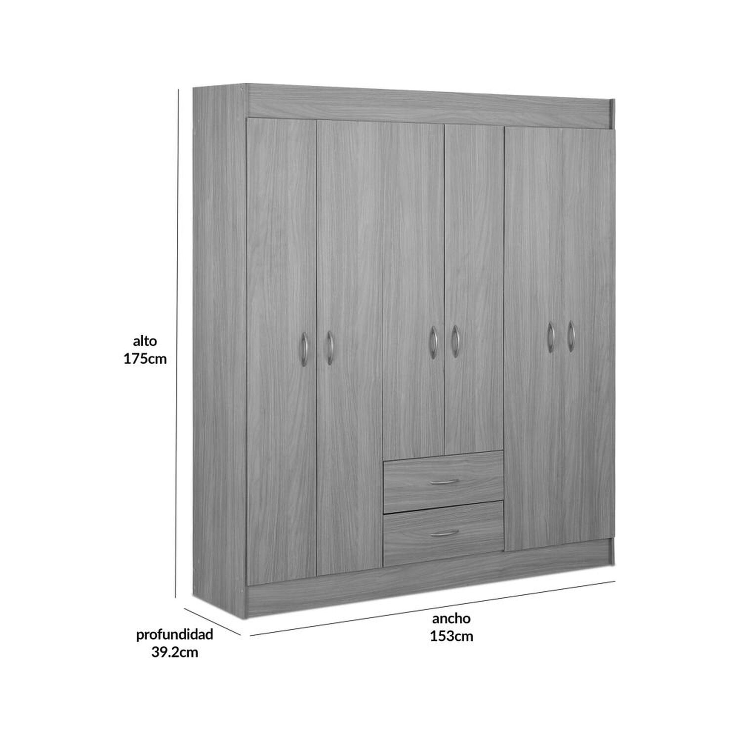 Cl&oacute;set Cic Closet Stanford / 6 Puertas / 2 Cajones image number 1.0