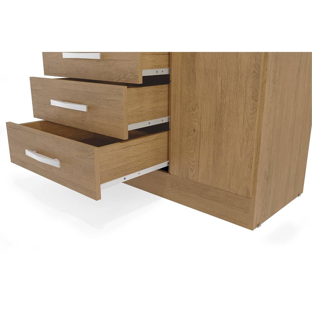 C&oacute;moda Yardas Beatriz Nogal 5 Cajones 1 Puerta image number 3.0