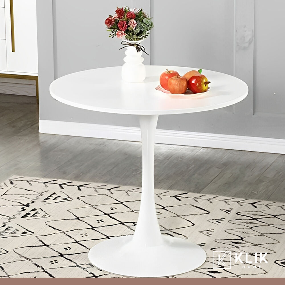 Comedor Mesa Tulip Blanca + 4 Sillas Tulip Acolchada - Menta image number 1.0