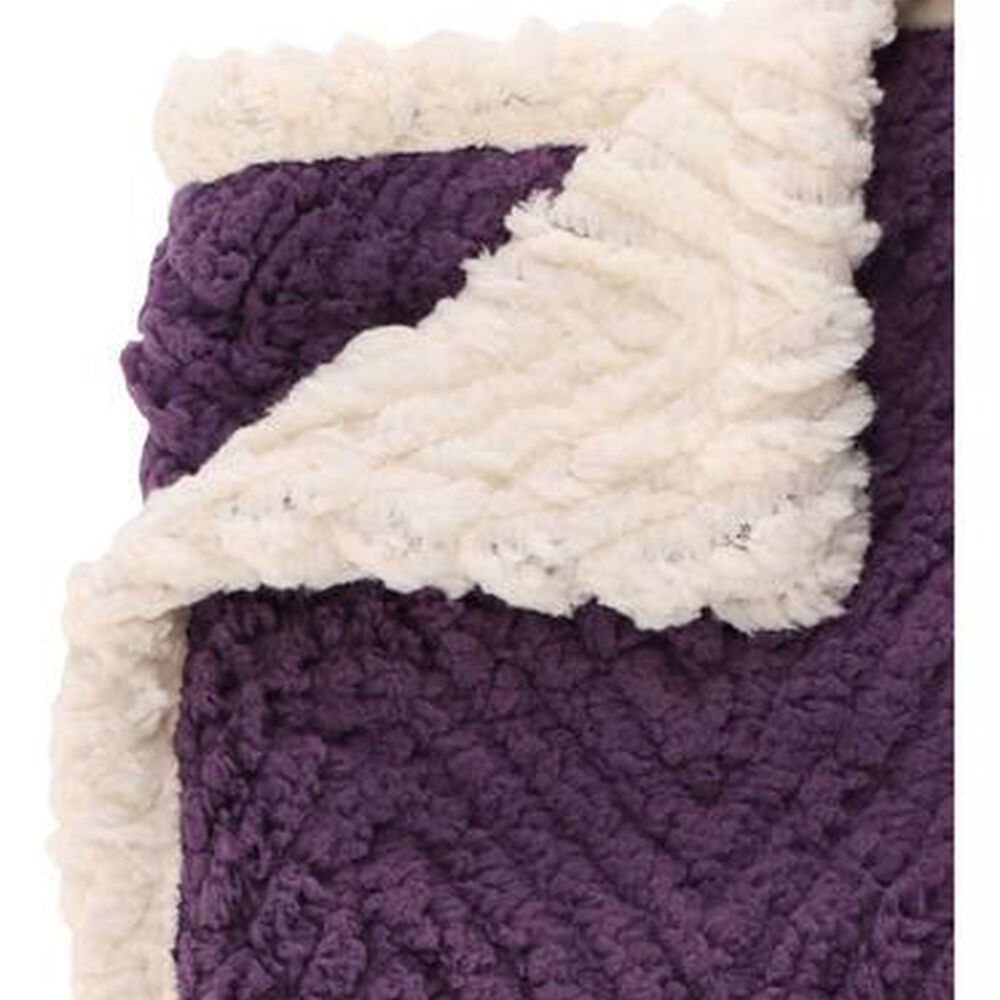 Frazada Andes Chiporro Espiga Morado 1.5 Plaza image number 2.0