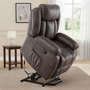 Berger Reclinable El&eacute;ctrico Calefactor Masaje Lift Livorno Km8822m