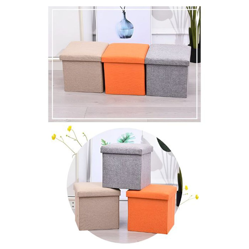 Puff Silla Cubo Organizador Plegable 30x30 Cm image number 3.0