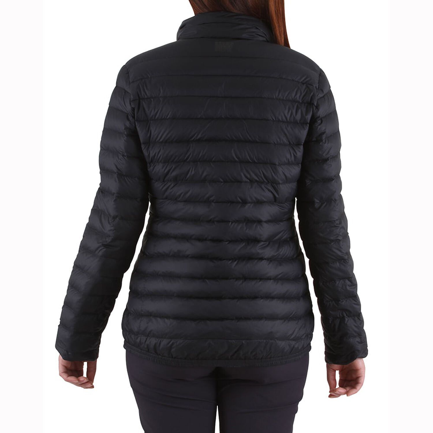 Parka Pluma Hw Goose Reversible Mujer Negro/turquesa image number 6.0