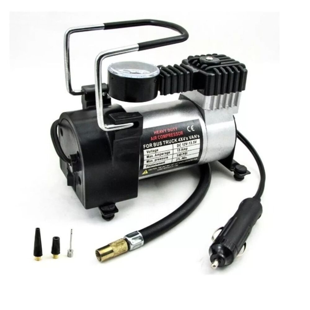 Compresor Autom&oacute;vil Moto 12v 120 Psi 35 L/ Min. C128 Negro image number 3.0