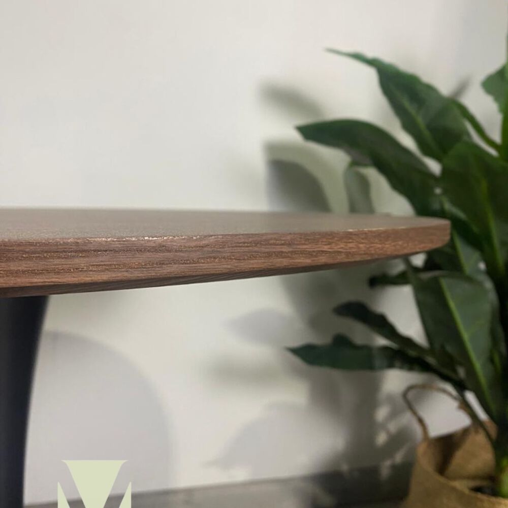 Mesa Tulip 100cm Walnut-black image number 2.0