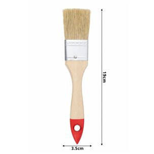 Set 12 Brochas Mango Madera 1.5 Pulgadas Para Pintura