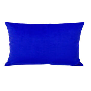 Cojin Felpa New Velvet 30x60 Azul