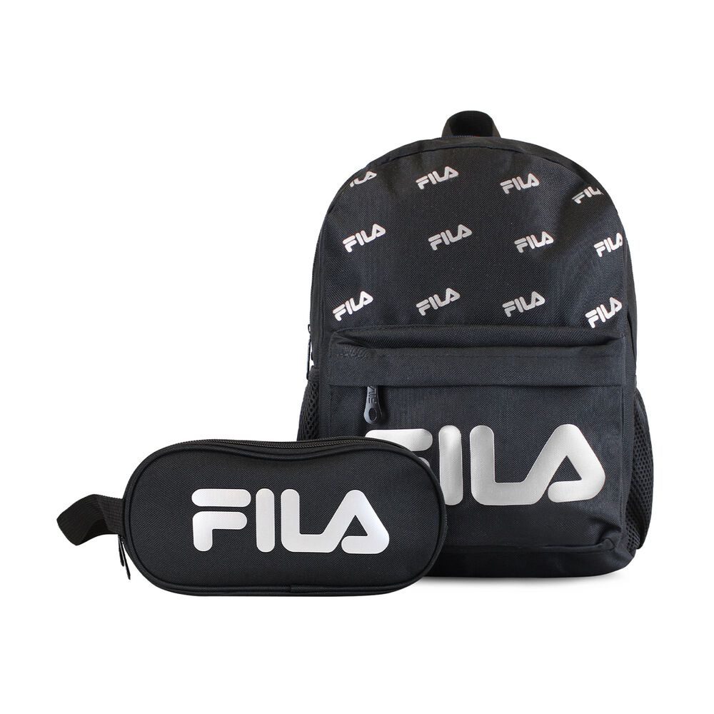 Pack Fila Mochila 10lts Urbanix + Estuche Neceser Spark Negro-silver image number 0.0
