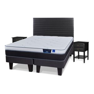 Cama Europea Flex Nexus / King / Base Dividida + Set De Maderas
