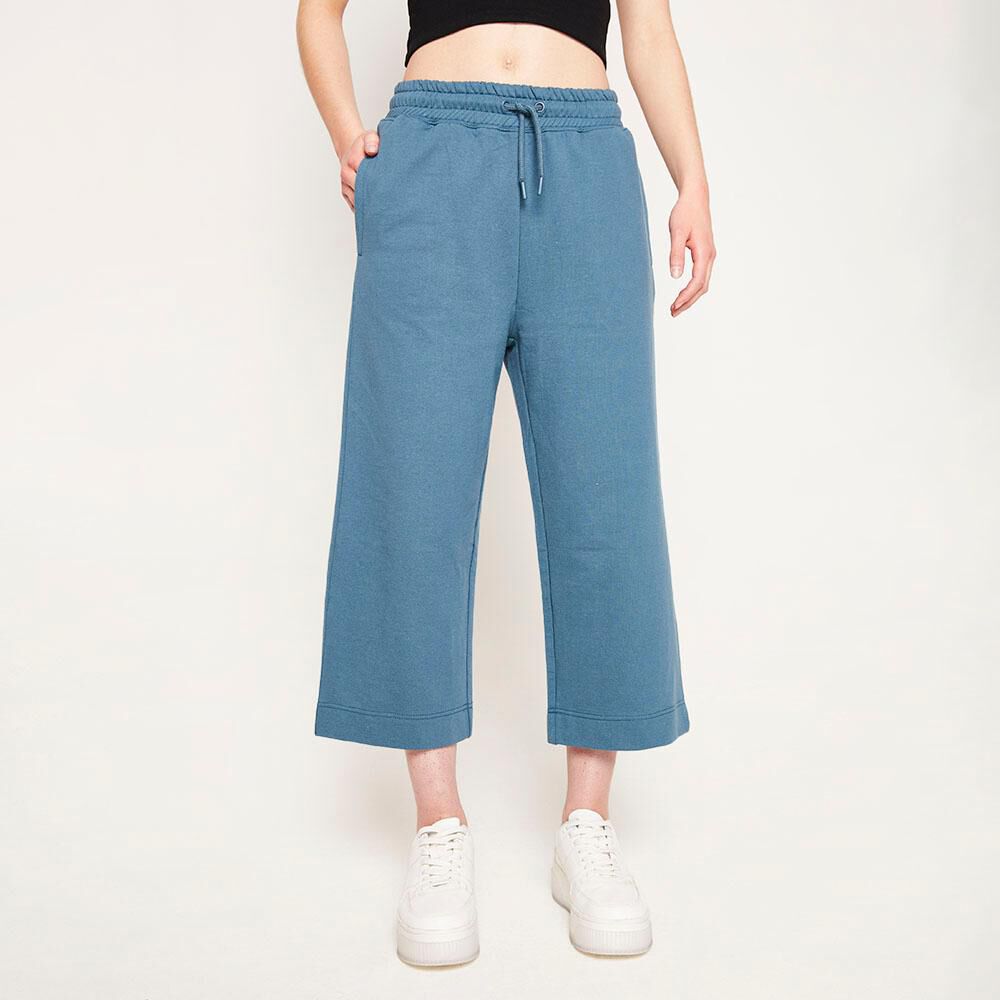 Pantalón De Buzo Tiro Regular Cullote Mujer Freedom image number 0.0