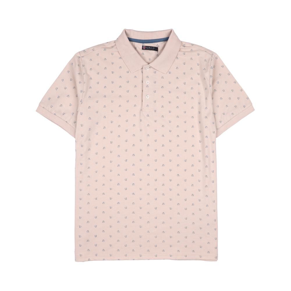Polera Print Regular Fit Manga Corta Cuello Piqué Hombre Herald image number 0.0