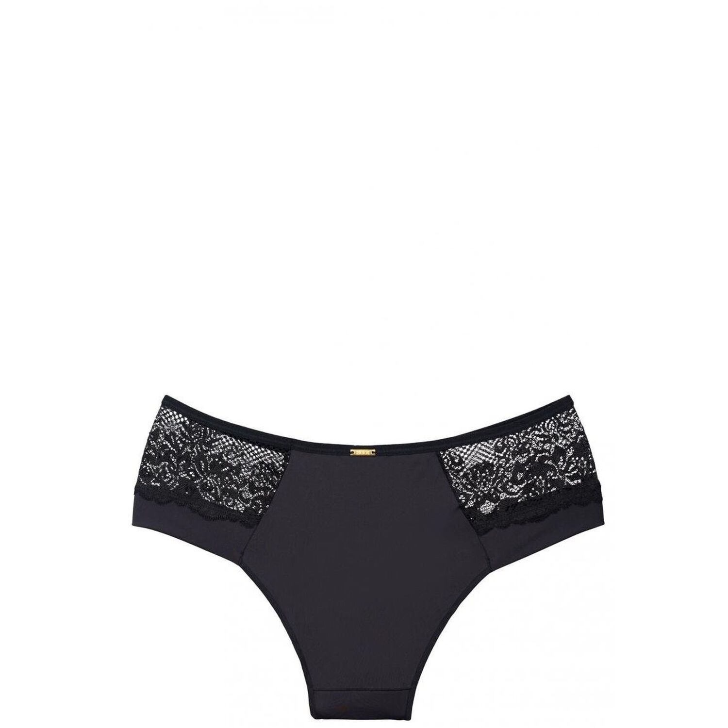 Bikini Microfibra Encaje Negro 2rios image number 1.0