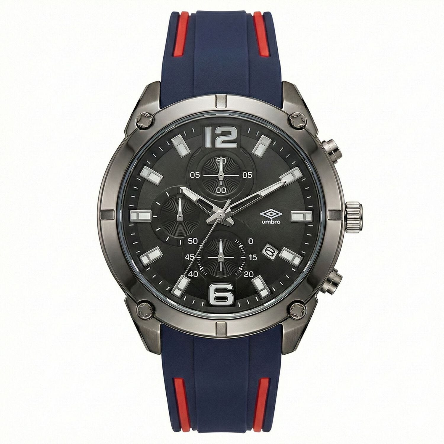 Reloj An&aacute;logo Hombre Umbro Plus Azul/rojo Umbp-1500-92 image number 0.0