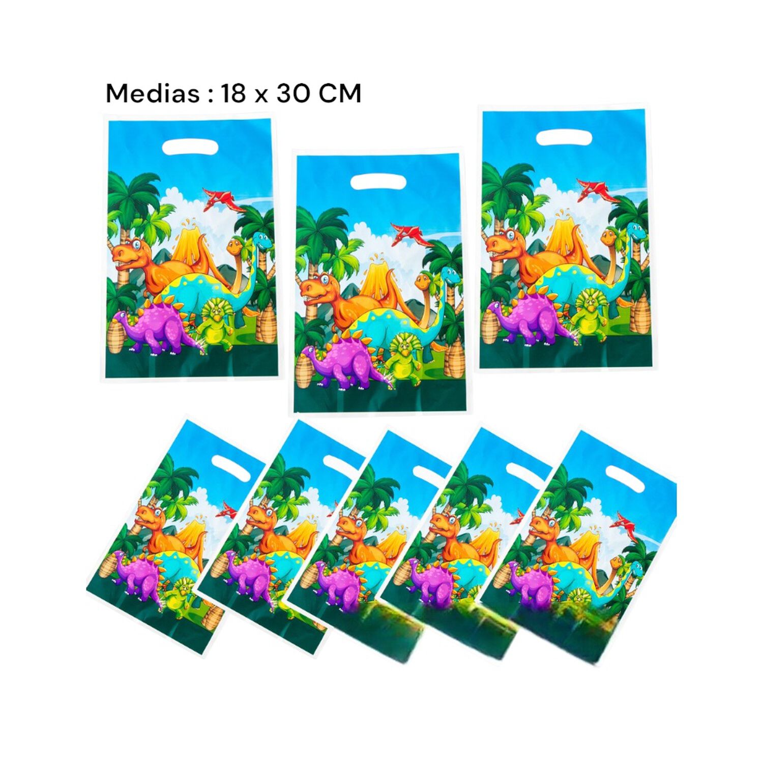 Pack Bolsas Dulces Dinosaurio Cumplea&ntilde;os Cotillon image number 2.0