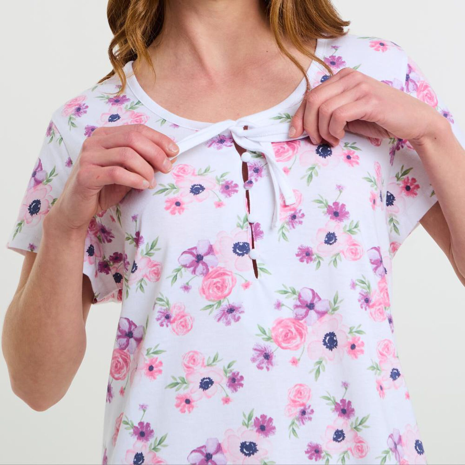 Camisola Estampada Manga Corta Mujer Lesage image number 4.0