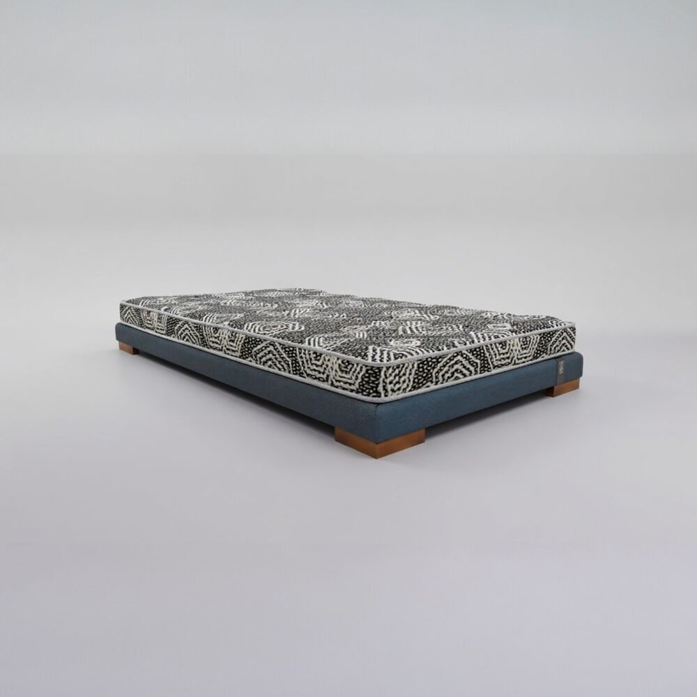 Cama 1.5 Plaza Box 8 Cm L180 Cm + Colchon Modelo Ideal / Con Patas De 4.5 Cm (gris) image number 1.0