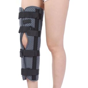 Inmovilizador De Rodilla Largo Tripanel Con Velcro Ajustable Talla L