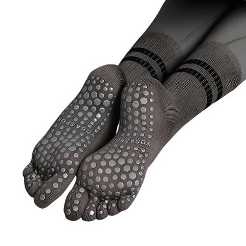 Calcetines T&eacute;rmicos Con Dedos Antideslizantes Yoga Deporte image number 0.0