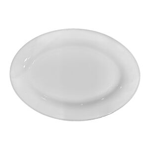 Set De 6 Plato Ovalado Porcelana 30cm Tower