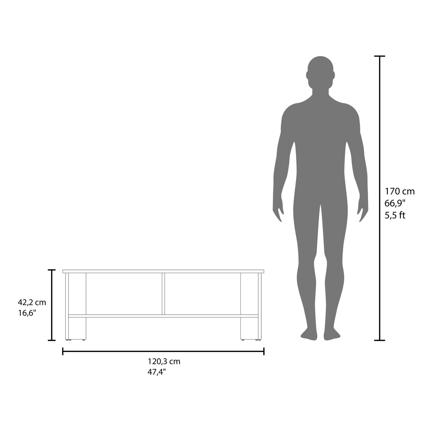 Rack Tv 65" 42,2x120,3x31,1 Cm 1 Puerta Abatible image number 7.0