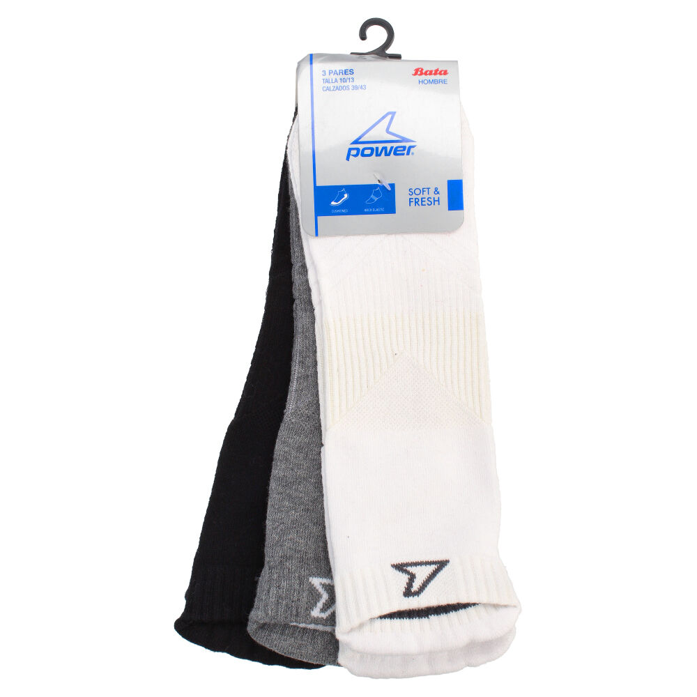 Calcetin Power Tripack Sport Tech H Blanco image number 0.0