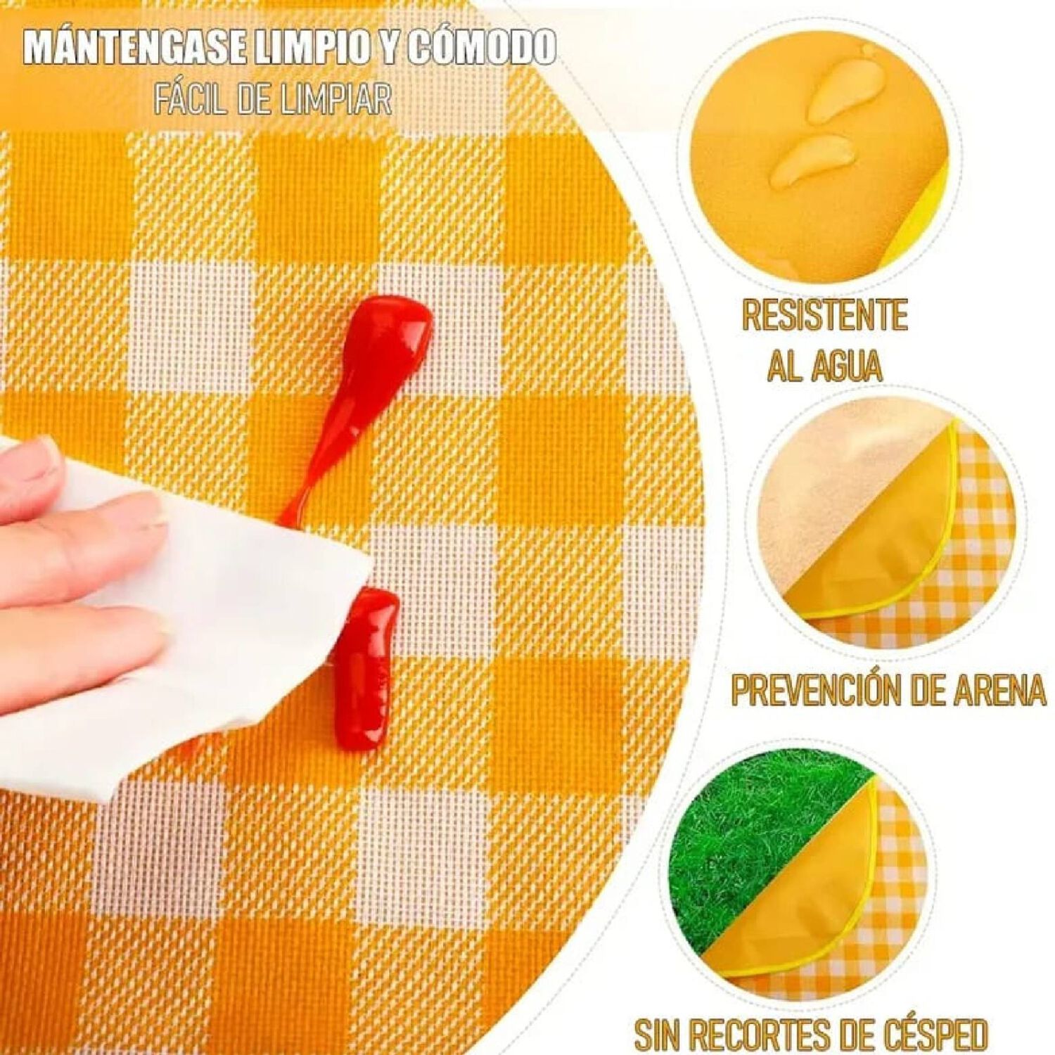 Manta De Picnic Impermeable 1.5 X 2 Mts. image number 3.0